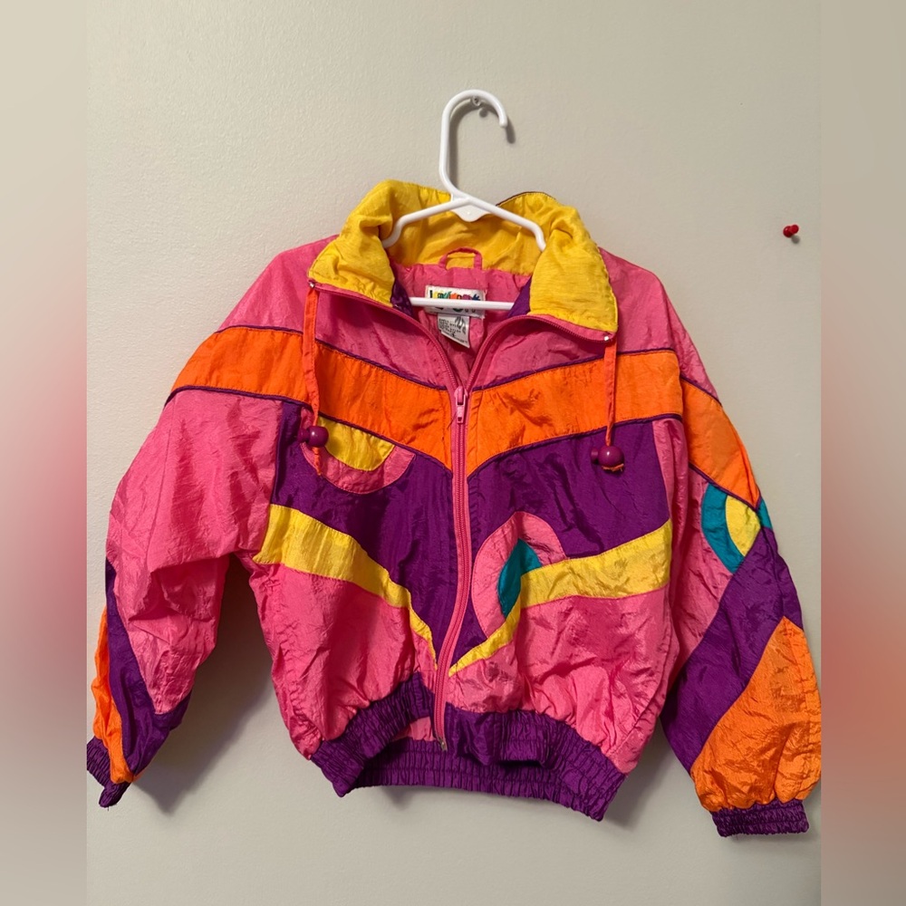 Vintage 80s Colorful Kids Jacket